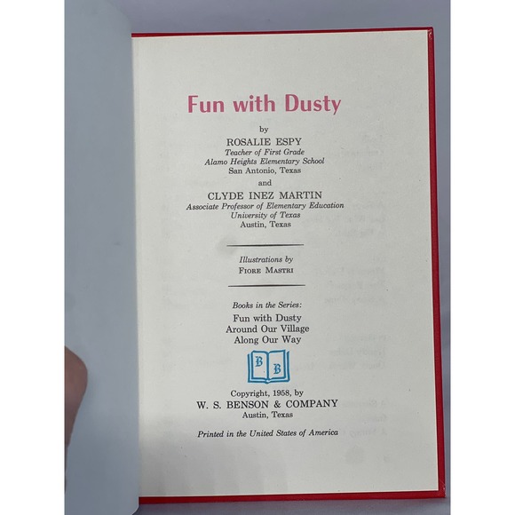 Fun with Dusty Vintage Book ~ 1st Grade ~ Teacher Edition 1958 ~ New - Picture 5 of 8